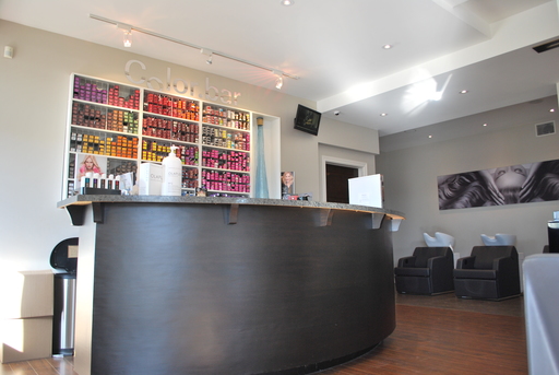 salon interior. colour bar